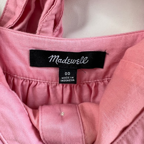 Madewell Pink Fleur Bow Back Midi Dress - Picture 7 of 9